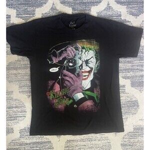DC Comics Batman Joker Graphic Tee Men’s Medium Jack Of All Trades Black Shirt